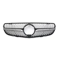 Mercedes Benz C253 X253 GLC 2015-2019 lakkozott fekete - króm hűtőrács Gyémánt stílusban