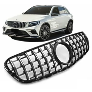 Mercedes Benz C253 X253 GLC 2015-2019 króm - lakkozott fekete hűtőrács Panamerica AMG GT stílusban