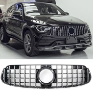Mercedes Benz C253 X253 GLC AMG Pack 2019-2022 króm - lakkozott fekete hűtőrács Panamerica AMG GT stílusban