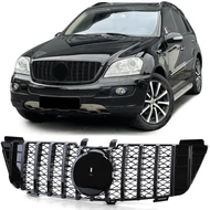 Mercedes Benz ML W164 2005-2008 lakkozott fekete hűtőrács Panamerica AMG GT stílusban