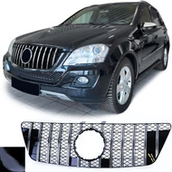 Mercedes Benz ML W164 2008-2011 króm - lakk fekete hűtőrács Panamerica AMG GT stílusban (rácsos)