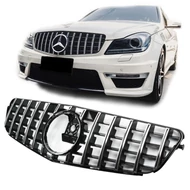 Mercedes Benz W204 C204 C-osztály 2007-2014 króm - fekete hűtőrács Panamerica AMG GT stílusban