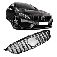 Mercedes Benz W205 C205 C-osztály 2014-2018 lakkozott fekete hűtőrács Panamerica AMG GT stílusban