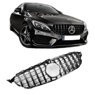 Mercedes Benz W205 C205 C-osztály 2014-2018 fekete hűtőrács Panamerica AMG GT stílusban (360fokos kamerával)