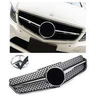 Mercedes Benz W207 C207 A207 E coupe cabrio 2009-2013 króm - lakk fekete hűtőrács AMG stílusban