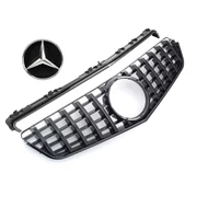 Mercedes Benz W207 C207 A207 2009-2013 lakkozott fekete hűtőrács Panamerica AMG GT stílusban emblémával