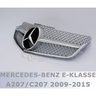 Mercedes Benz W207 C207 A207 E coupe cabrio 2009-2013 króm - ezüst hűtőrács AMG stílusban