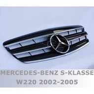 Mercedes Benz S-osztály W220 2002- 2005 fekete króm hűtőrács AMG stílusban