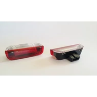 VW Passat LED-es visszapillantó tükör alatti kilépőfény világítás, piros fehér (több típushoz jó)