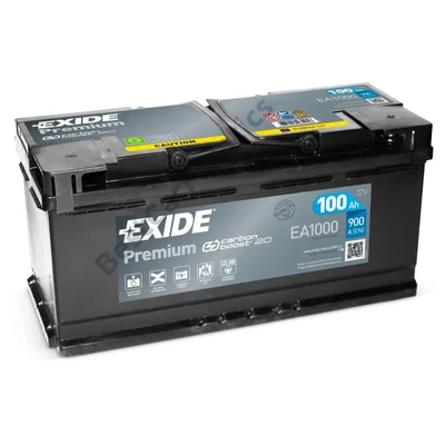 Exide Premium EA1000 12V Akkumulátor 100Ah 900A Indítóáram Jobb+