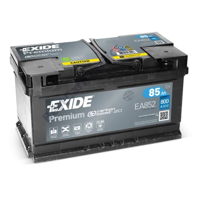 Exide Premium EA852 12V Akkumulátor 85Ah 800A Indítóáram Jobb+