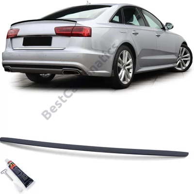 AUDI A6 S6 RS6 C7 4G limousine matt fekete ABS műanyag csomagtartó spoiler