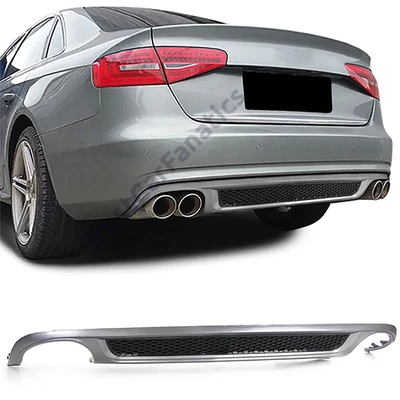 AUDI A4 B8 Limousine Avant 2007-2011 S-LINE stílusú utángyártott hátsó diffúzor rácsos betéttel