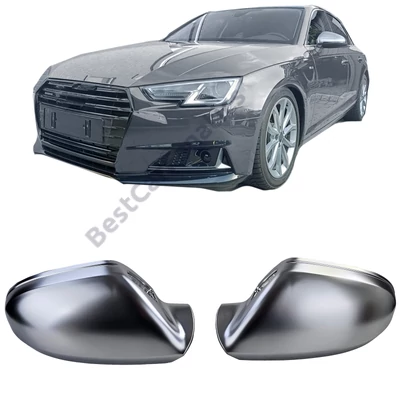 AUDI A6 C7 4G 2011-2015 matt alumínium külső visszapillantó tükörborítás (sávtartóshoz)