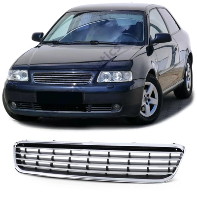 AUDI A3 8L 2000-2003 facelift króm fekete hűtőrács