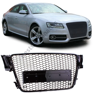 AUDI A5 8T 2007-2011 lakkozott fekete RS stílusú hűtőrács