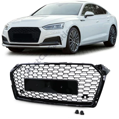 AUDI A5 F5 2016- lakkozott fekete RS stílusú hűtőrács