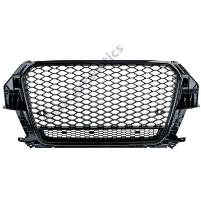 AUDI Q3 8U 2011-2015 lakkozott fekete fényes RS stílusú osztott hűtőrács