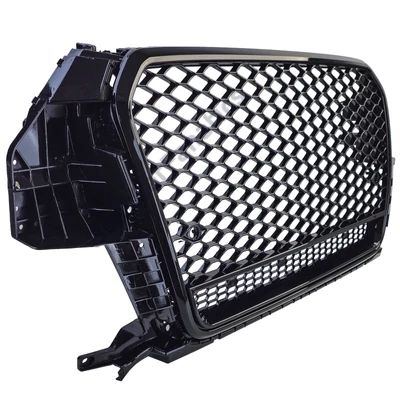 AUDI Q3 8U 2011-2015 lakkozott fekete fényes RS stílusú osztott hűtőrács