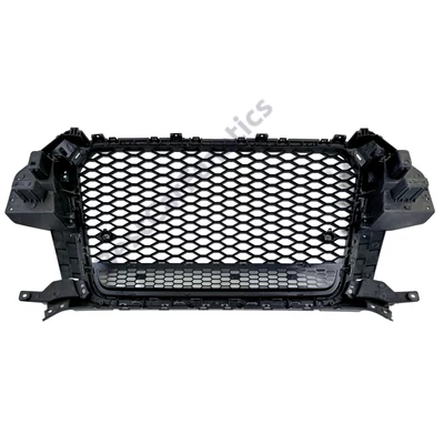 AUDI Q3 8U 2011-2015 lakkozott fekete fényes RS stílusú osztott hűtőrács