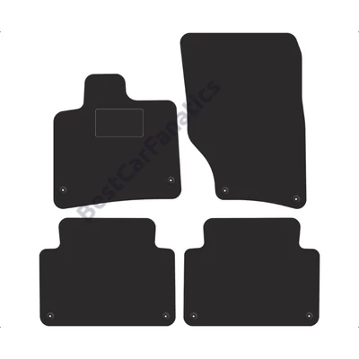 AUDI Q7 I 2006-2015 fekete velúrszőnyeg szett