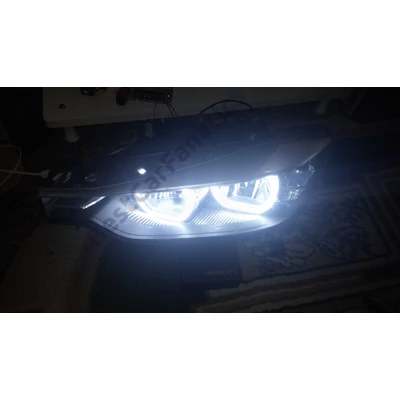 BMW F30 F31 DTM M4 SMD LED fehér angel eye szett gyári halogénlámpához