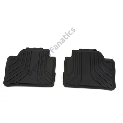 Gyári BMW F30 F31 F36 GT F80 M3 Allweather fekete hátsó gumiszőnyeg szett 51472219802