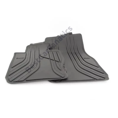 Gyári BMW F30 F31 F34 X-Drive Allweather tépőzáras fekete első gumiszőnyeg szett 51472339809