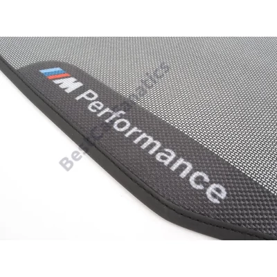 Gyári BMW F30 F31 F80 M Performance tépőzáras első szőnyeg szett 51472407303
