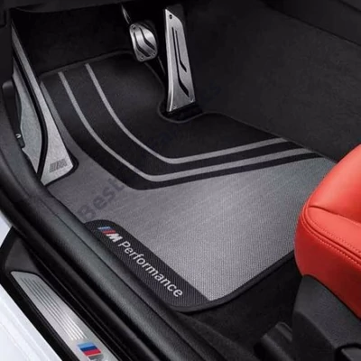 Gyári BMW F30 F31 F80 M Performance tépőzáras első szőnyeg szett 51472407303