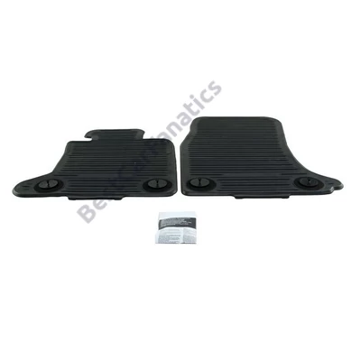 Gyári BMW E60 E61 Allweather tépőzáras fekete első gumiszőnyeg szett 51472409278