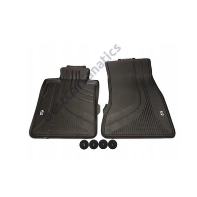 Gyári BMW G30 G31 Allweather tépőzáras fekete első gumiszőnyeg szett 51472414218