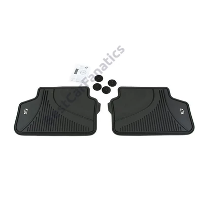 Gyári BMW G30 G31 Allweather tépőzáras fekete hátsó gumiszőnyeg szett 51472414219