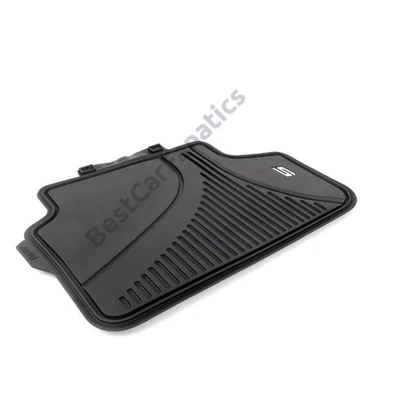 Gyári BMW G30 G31 Allweather tépőzáras fekete hátsó gumiszőnyeg szett 51472414219