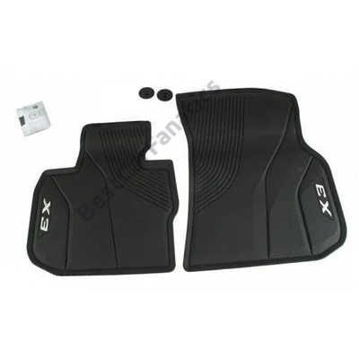 Gyári BMW G01 X3 F97 X3M Allweather tépőzáras fekete első gumiszőnyeg szett 51472450511