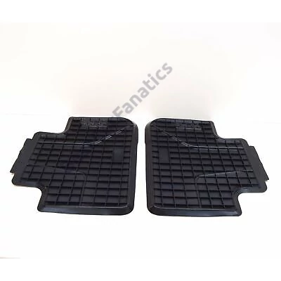 Gyári BMW G01 X3 F97 X3M Allweather tépőzáras fekete hátsó gumiszőnyeg szett 51472450512