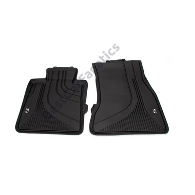 Gyári BMW G30 G31 Allweather tépőzáras fekete első gumiszőnyeg szett 51472473486