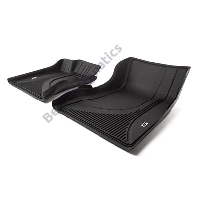 Gyári BMW G30 G31 Floor Liner tépőzáras fekete első hótálca szett 51472473488