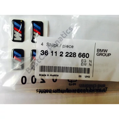 Gyári BMW M alufelni matrica 1db 36112228660