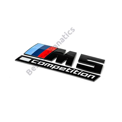 Gyári BMW G30 F90 "M5 Competition" Sedan fekete - színes csomagtartó felirat 51148078714