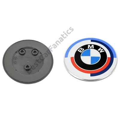 Gyári BMW 50 Yahre 82mm-es motorháztető - csomagtartó - tetőbox embléma 51148087188