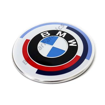 Gyári BMW 50 Yahre 82mm-es csomagtartó - motorháztető embléma 51148087189