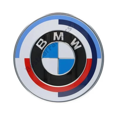 Gyári BMW 50 Yahre 82mm-es motorháztető embléma 51148087190