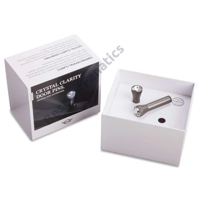 Gyári BMW Crystal Clarity Swarovski - alumínium ajtónyitó gomb készlet 51265A681A8