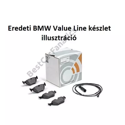 Gyári BMW E39 520d 520i 523i 525i 525tds 528i Value Line első fékbetét szett kopásjelzővel 34112157586