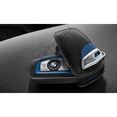 Gyári BMW kék bőr kulcstok 82292219915
