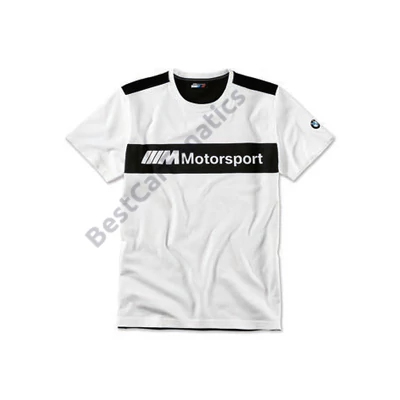 Gyári BMW M Motorsport 2019 fehér fekete férfi póló 80142461101