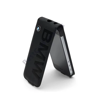 Gyári BMW fekete bőr telefontok Samsung Galaxy S6-hoz 80212413771