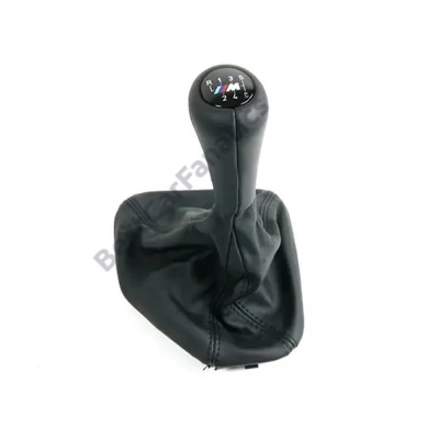 Gyári BMW E39 M5 6 sebességes bőr világítós váltókar és váltószoknya egyben 25112282400