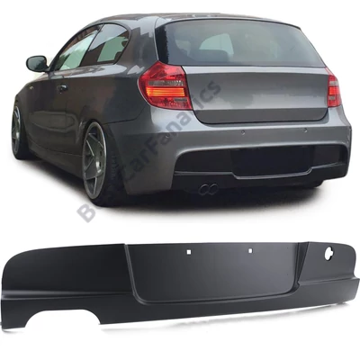 BMW E81 E87 2004-2013 M-packet hátsó lökhárítóba 135i stílusú utángyártott műanyag diffúzor